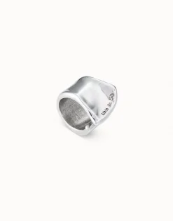 Anillo hendidura bañado en plata de ley