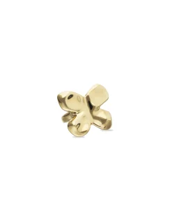 Anillo maxi bañado en oro 18k con forma de mariposa