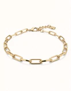 Cadena bañada en oro 18k con eslabones