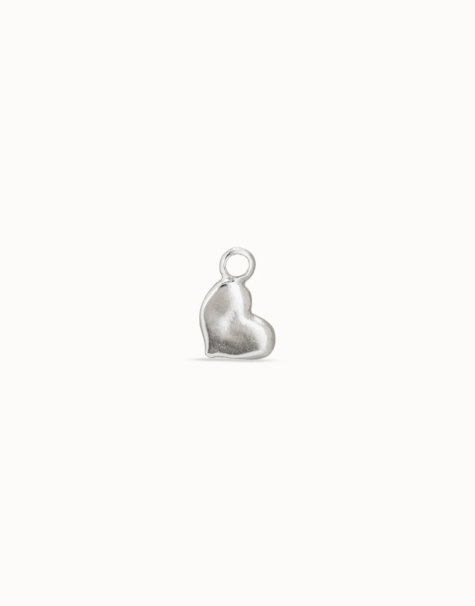 Charm Piercing corazon bañado en plata de ley para mujer