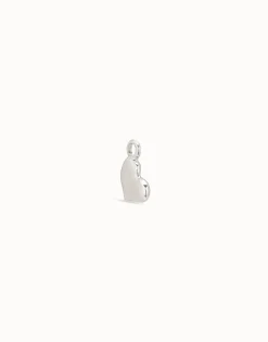 Charm Piercing corazon bañado en plata de ley para mujer