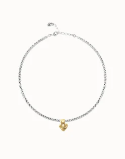 Collar bañado en oro 18k con detalle de corazón pequeño