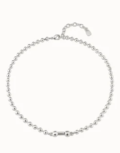 Collar corto bañado en plata de ley