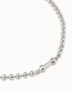 Collar corto bañado en plata de ley
