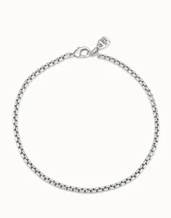 Collar eslabones bañado en plata de ley