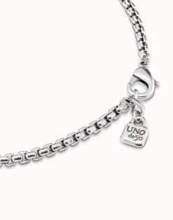 Collar eslabones bañado en plata de ley