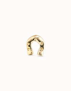 Piercing bañado en oro de 18k de herradura