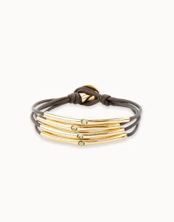 Pulsera bañada en oro de 18k