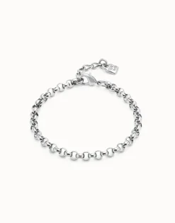 Pulsera cadena bañadas en plata de ley