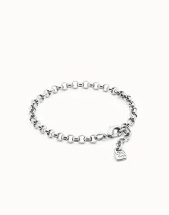 Pulsera cadena bañadas en plata de ley