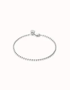 Pulsera con bolas bañada en plata de ley