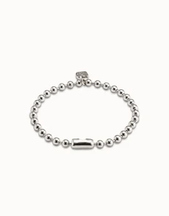 Pulsera de bolitas bañada en plata de ley
