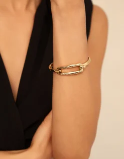 Pulsera hebilla bañada en oro de 18k